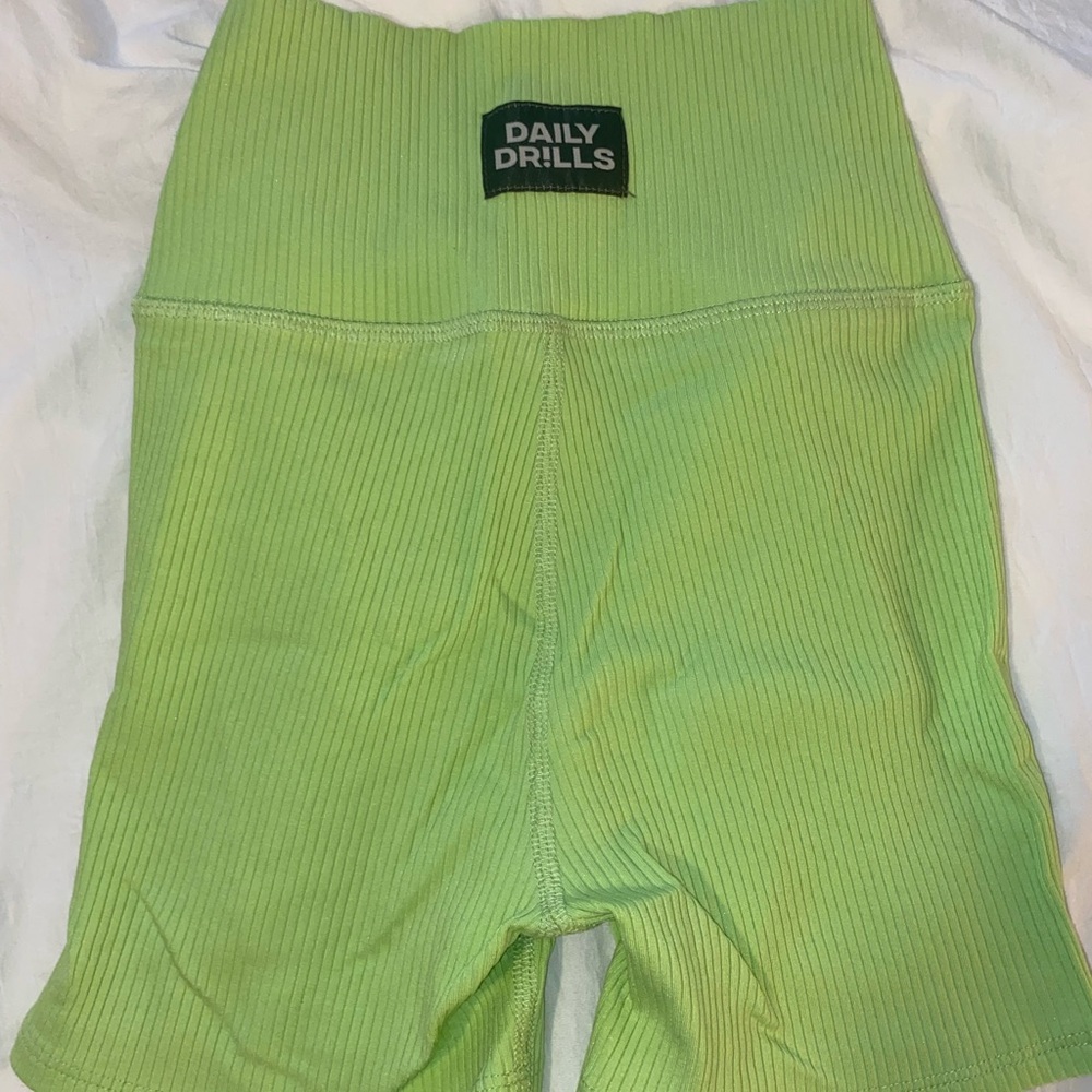 Daily Drills ribbed biker shorts in Zilker - Size S